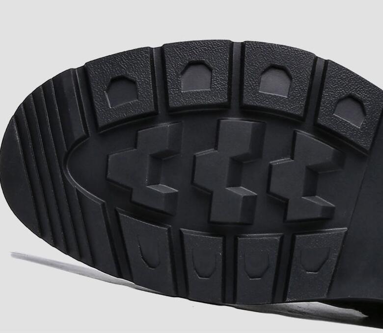 新入荷 秋冬ブーツ メンズ ショートブーツ ワークブーツ ミリタリーブーツ メンズ靴　エンジニアブーツ 作業靴 防滑 ブラック 24.5~27cm_画像9