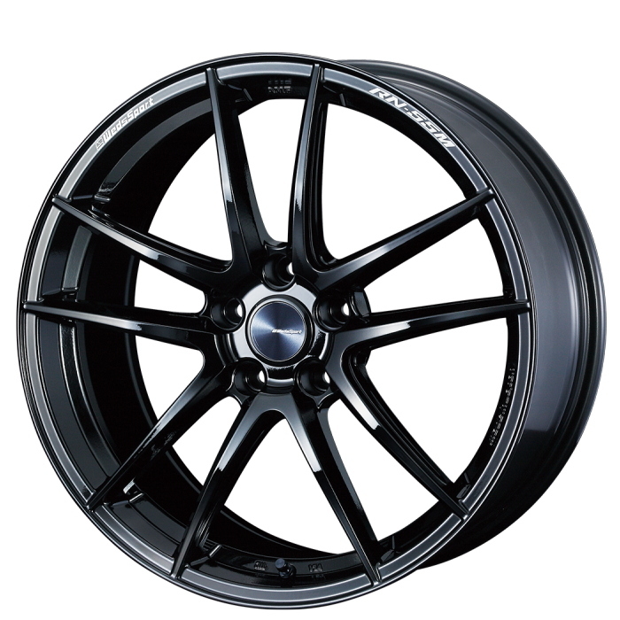 TOYO PROXES CF3 225/45R18 WedsSport RN-55M GLOSS BLACK 18インチ 8.5J+38 5H-114.3_画像1