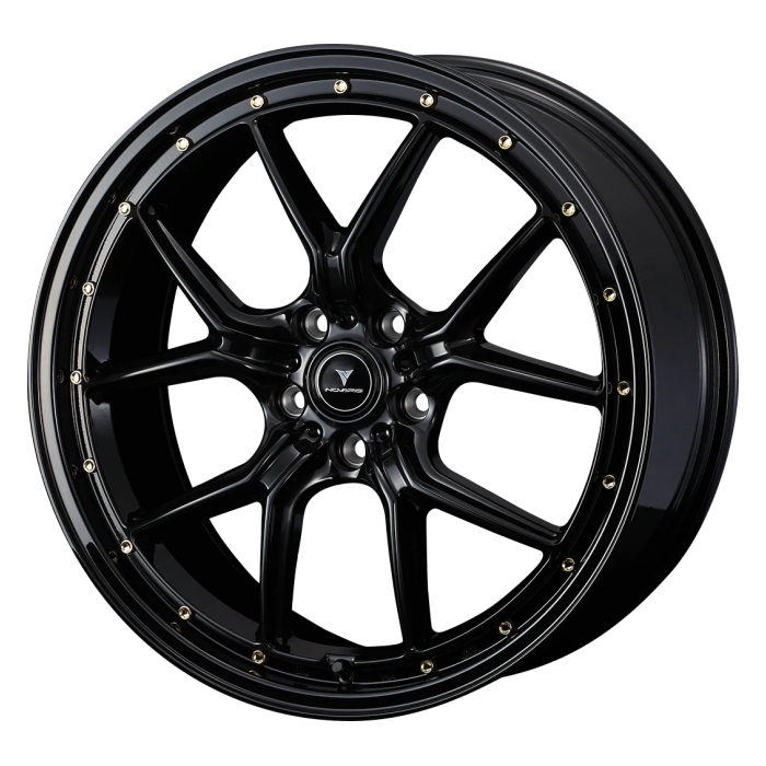 TOYO PROXES Sport2 255/45R20 NOVARIS ASSETE S1 BLACK/GOLDピアス 20インチ 8.5J+45 5H-114.3_画像1