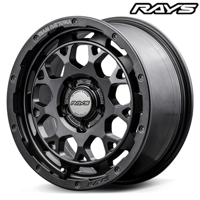 TOYO PROXES R1R 205/50R16 RAYS TEAM DAYTONA M9+ SPEC M ガンメタ AOJ 16インチ 7J+37 5H-114.3_画像1