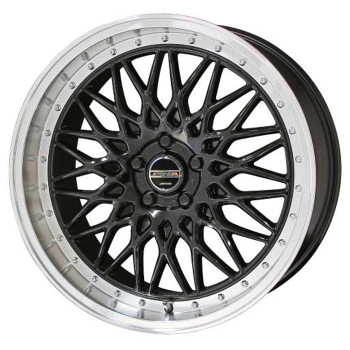 TOYO PROXES R1R 245/40R17 STEINER FTX オニキスブラック 17インチ 7J+48 5H-100_画像1