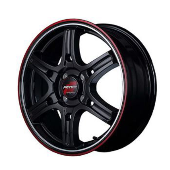 TOYO NANOENERGY 3 145/65R15 RMP RACING R60 クリスタルブラック デュアルポリッシュ レッド+クリア 15インチ 5J+45 4H-100_画像1