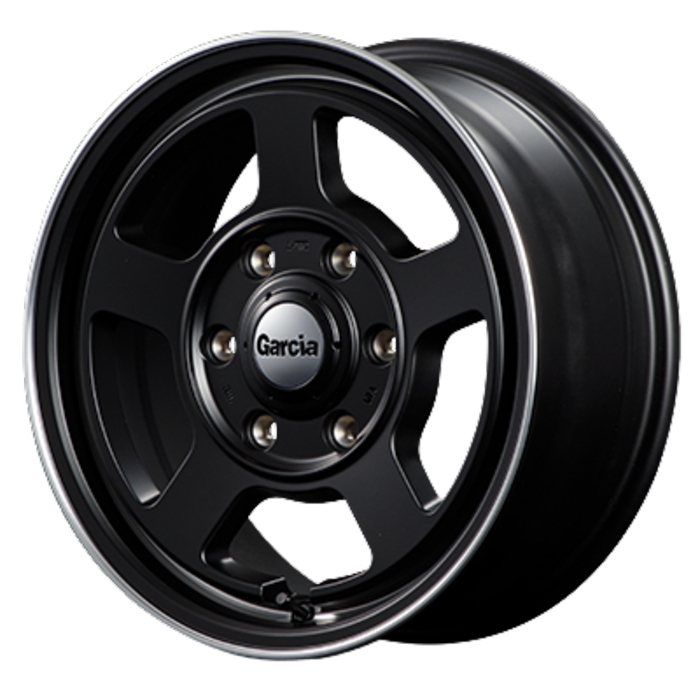 ホイール単品 1本 Garcia Chicago 5 セミグロスブラック 16インチ 6.5J+38 6H-139.7