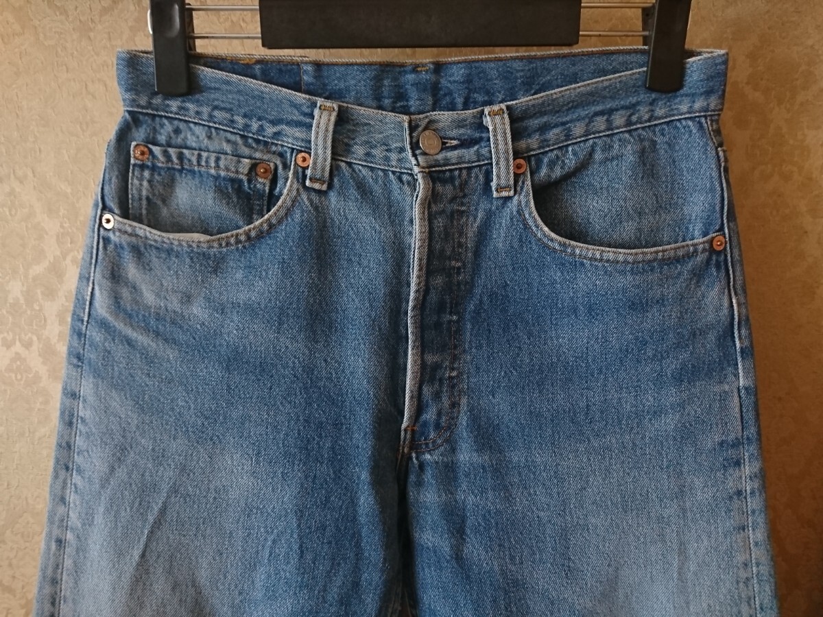 リーバイス 90s USA製 Levis 501 W32 オリジナル レギュラー ジーンズ デニムパンツ ヴィンテージ 赤耳 501XX bigE 66 _画像2