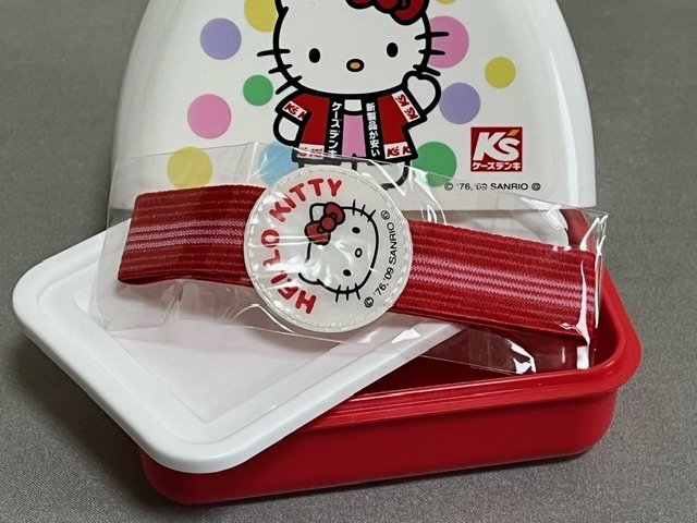 K\'s K'S electric ×Hello Kitty* Hello Kitty * rice ball onigiri type lunch box / lunch box [ not for sale ] unused goods * Sanrio 