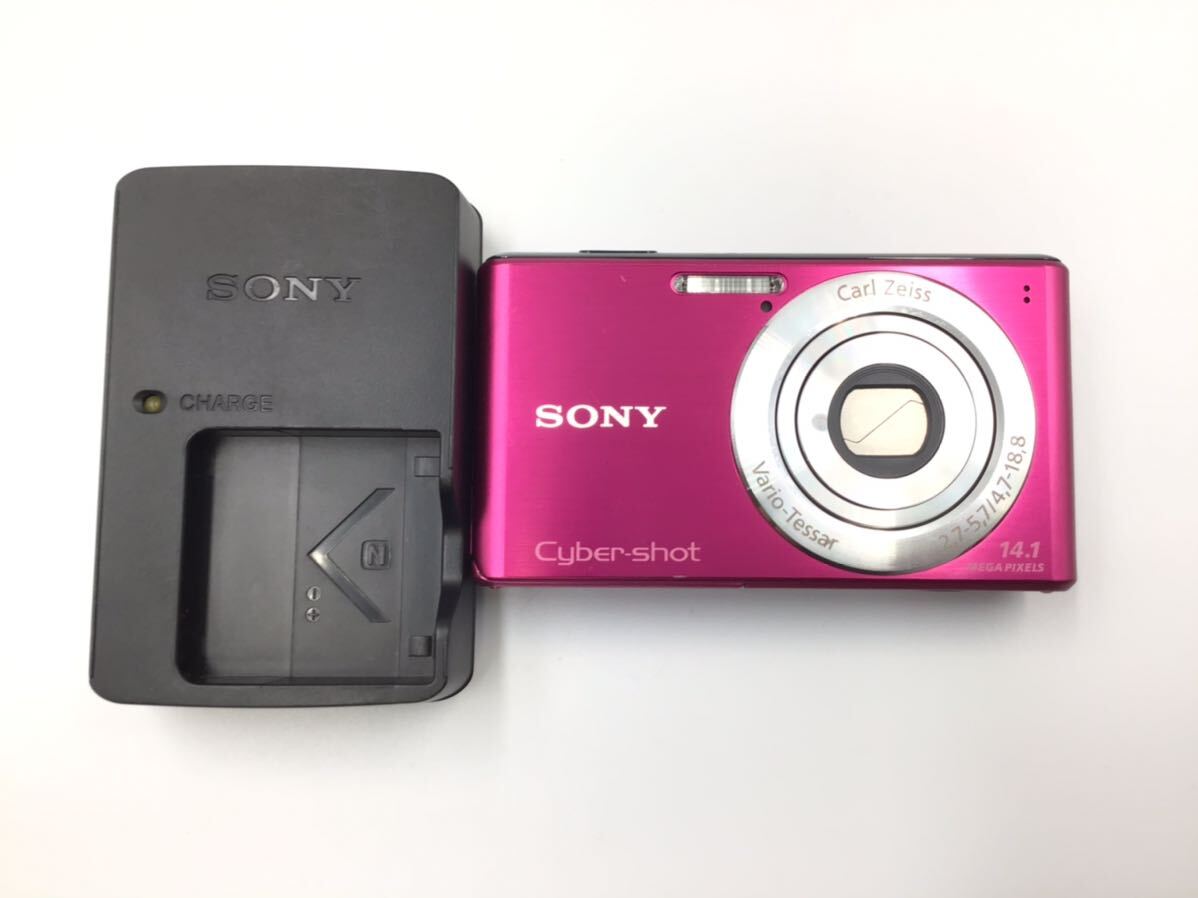 43037 SONY ソニー Cyber-shot DSC-W530 コンパクトデジタルカメラ バッテリー付属 充電器付属_画像1