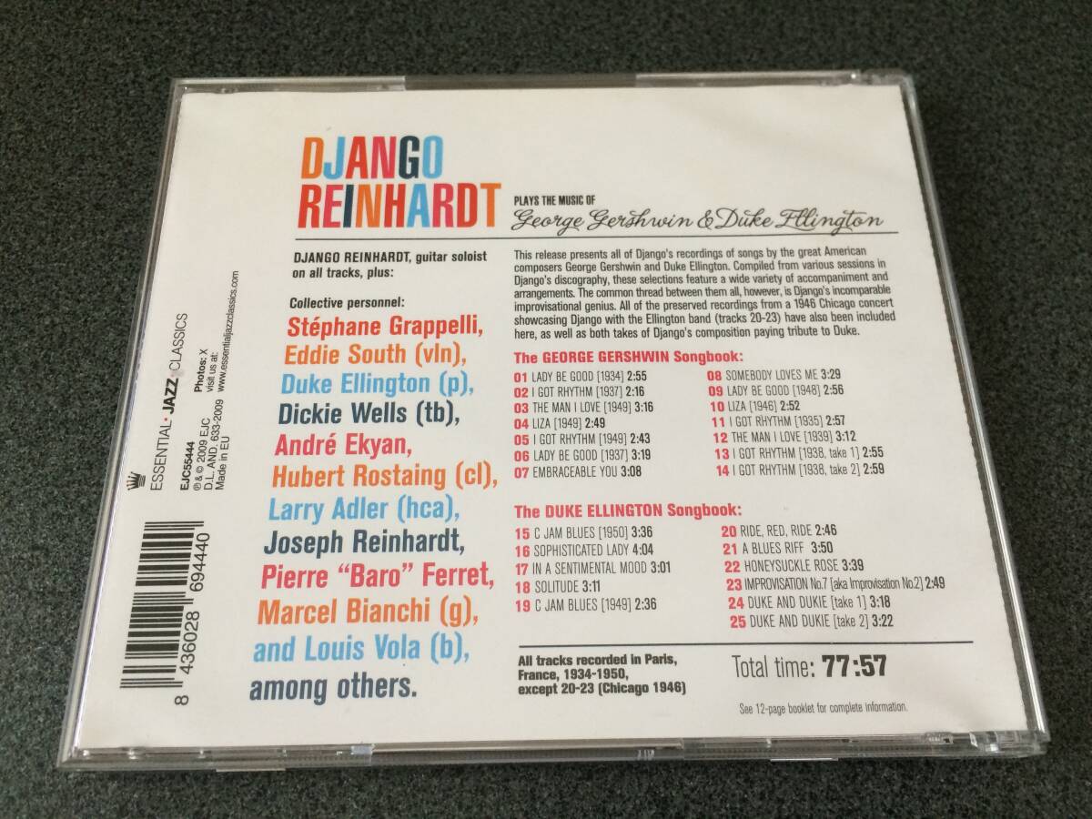 ★☆【CD】Plays The Music Of George Gershwin & Duke Ellington / ジャンゴ・ラインハルト Django Reinhardt☆★_画像2