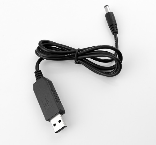 USB 昇圧ケーブル 送料120円 USB‐DC USB5v-DC12v 5.5-2.1mm 5v‐12v （昇圧コード DC‐DC 変換ケーブル 昇圧モジュール,(1)_画像2