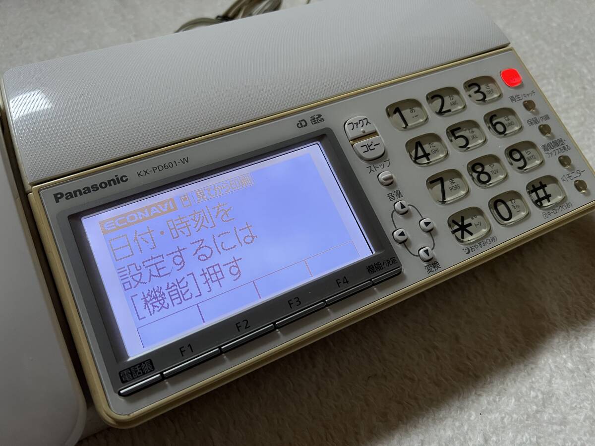 ☆ Panasonic Fax機 KX-PD601-W ☆の画像3