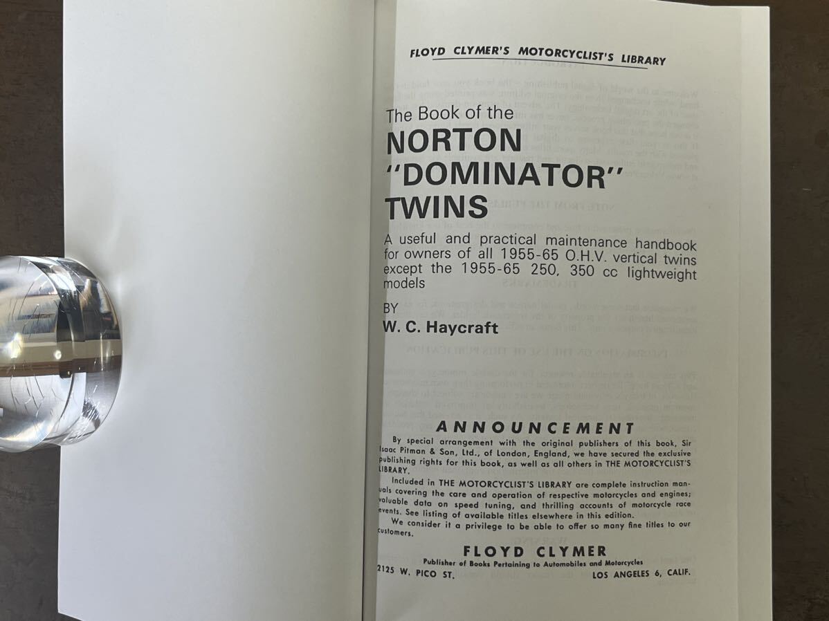 NORTON Norton Dominator иностранная книга поиск Atlas commando twin 