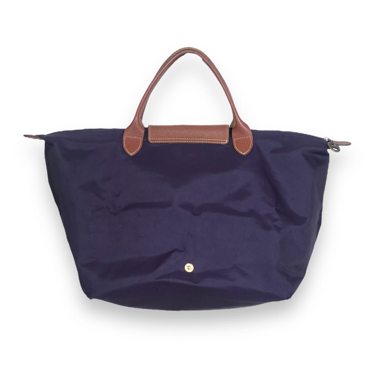 ロンシャン　Longchamp ハンドバッグ　Mサイズ　ナイロン　パープル　買い物バッグ　サブバッグ　セカンドバッグ トートバッグ