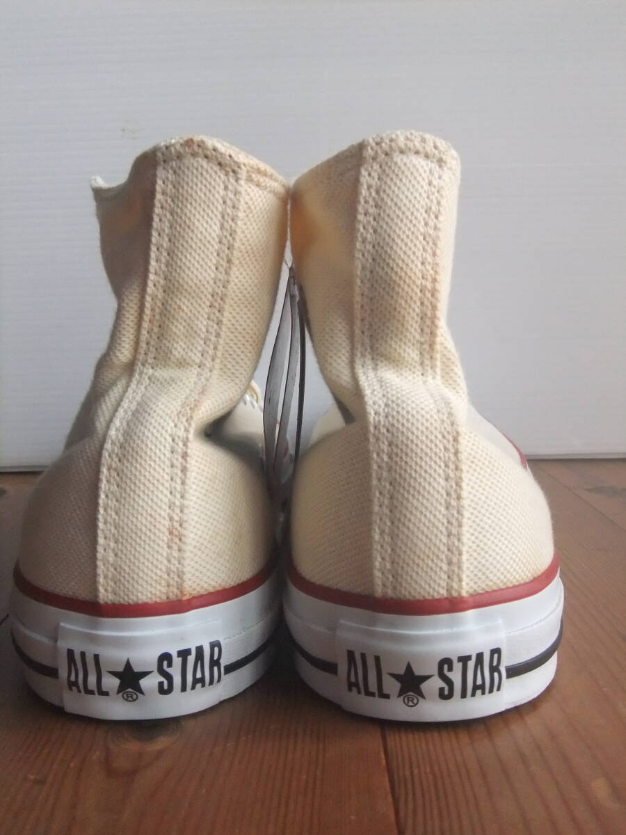 新品 デッドストック CONVERSE コンバース 限定 ALL STAR オールスター ハイ 刺繍マーク 生成り レア キャンパス ヴィンテージの画像3