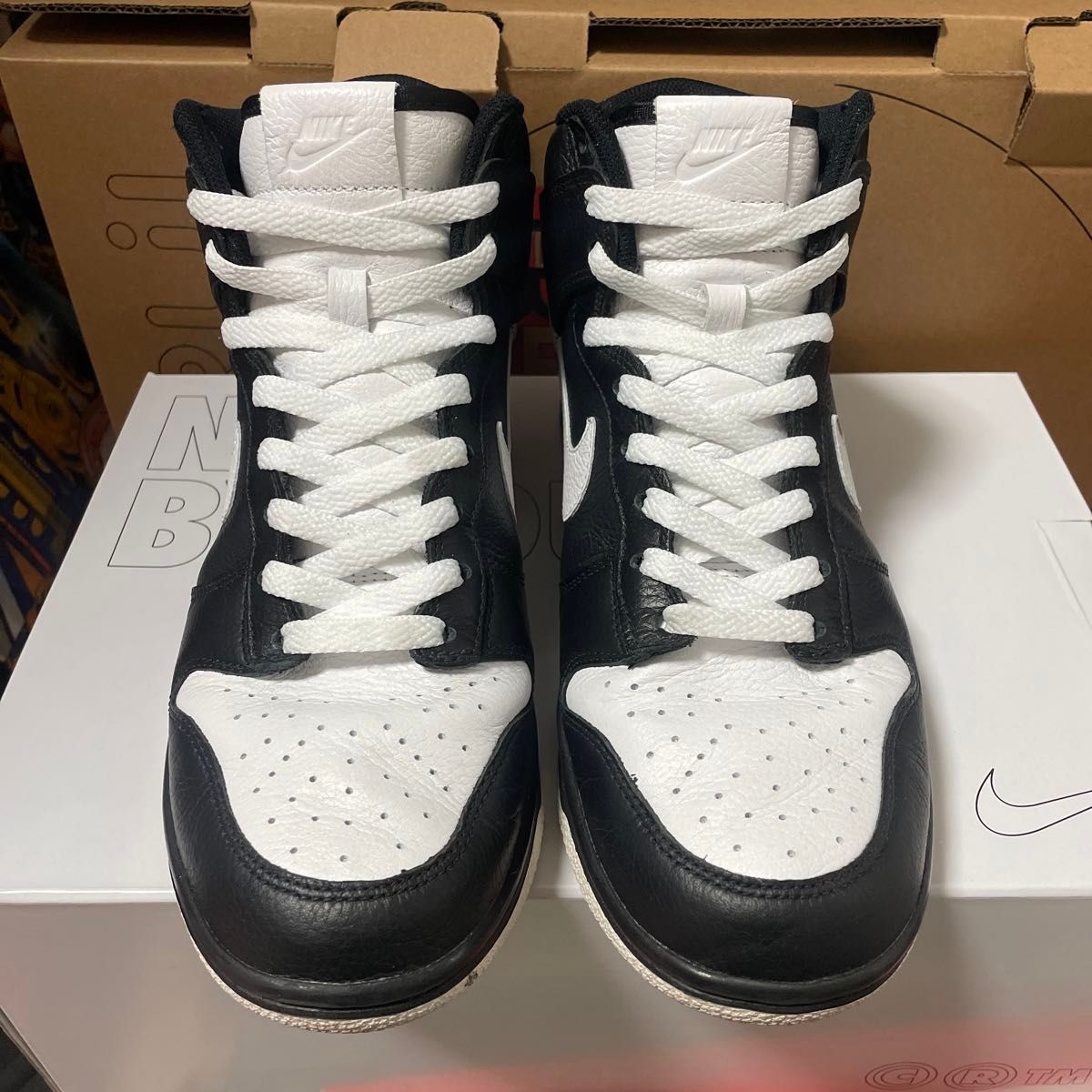 nike by you dunk high ナイキ バイユー ダンク 黒白 26cm