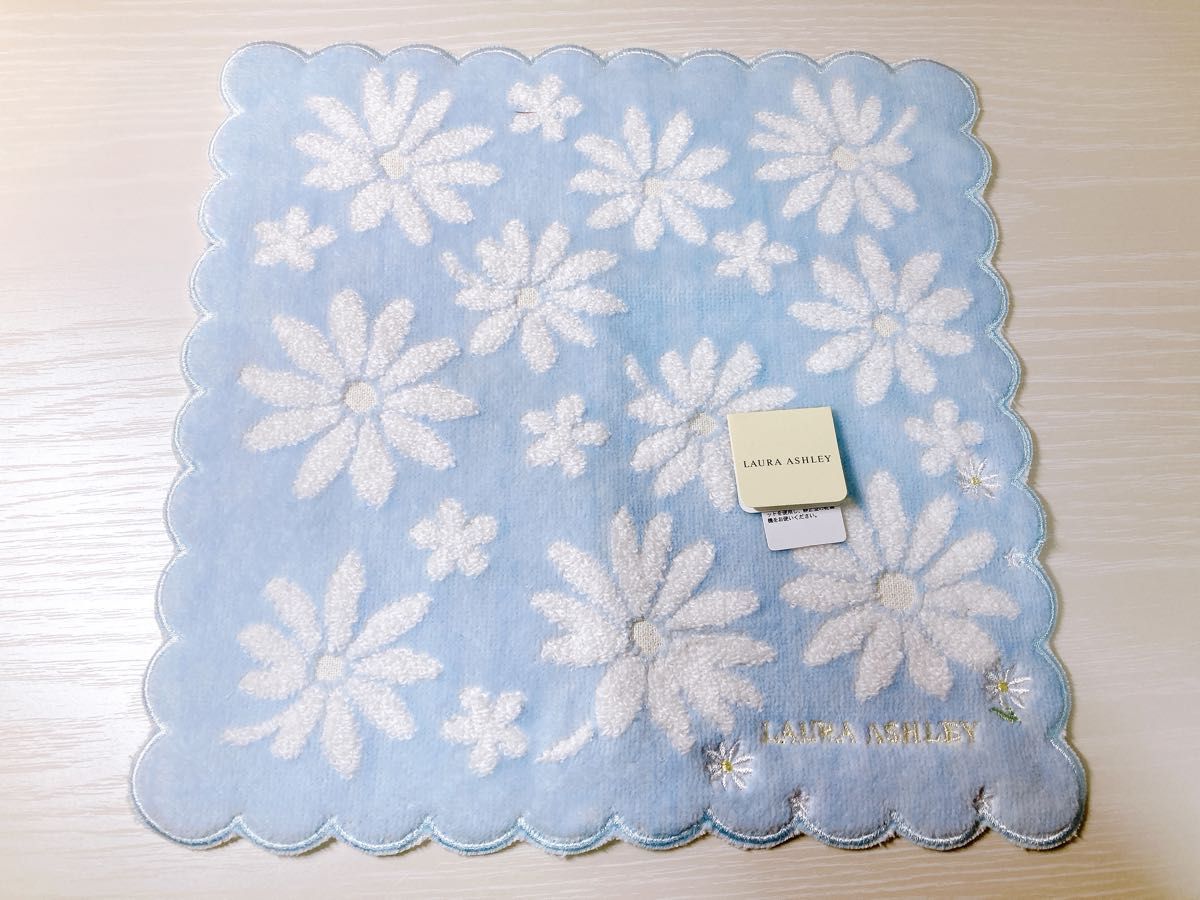 【新品】LAURAASHLEYタオルハンカチ4枚セット