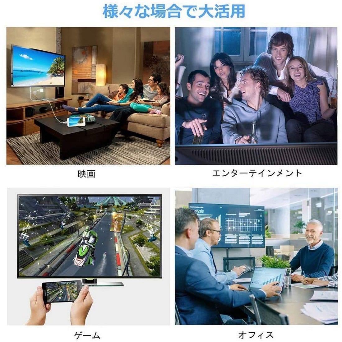 HDMI 変換ケーブル ライトニング Lightning iPhoneDigital AVアダプタ アイフォン 設定不要 テレビ接続ケーブル ビデオデッキ YouTube TV_画像6