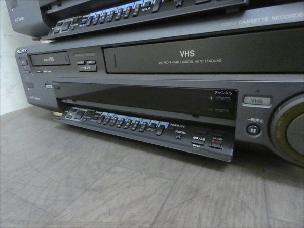 ジャンク SONY/ソニー☆Hi8/VHS Wデッキ/4台セット☆WV-H3 管N23607 #_画像9