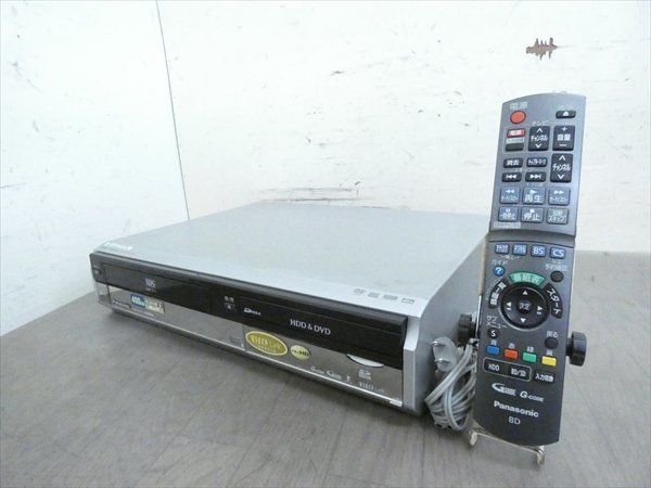 400GB☆パナソニック/DIGA☆HDD/DVD/VHSレコーダー☆DMR-XW40V☆リモコン付 管CX18361_画像1