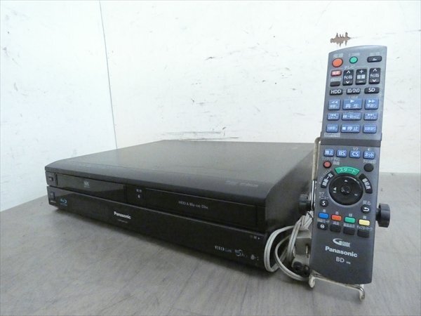 10年☆パナソニック/DIGA☆HDD/BD/VHSレコーダー☆DMR-BR670V☆リモコン付 管CX18793_画像1