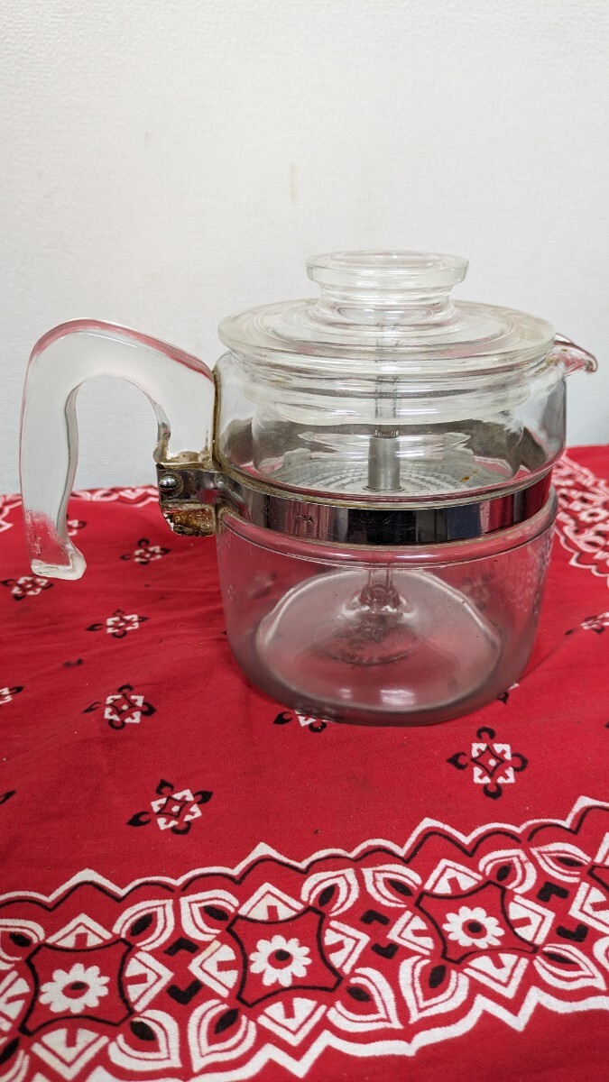  Vintage PYREX Pyrex glass percolator coffee pot antique USA Vintage percolator Old Pyrex 