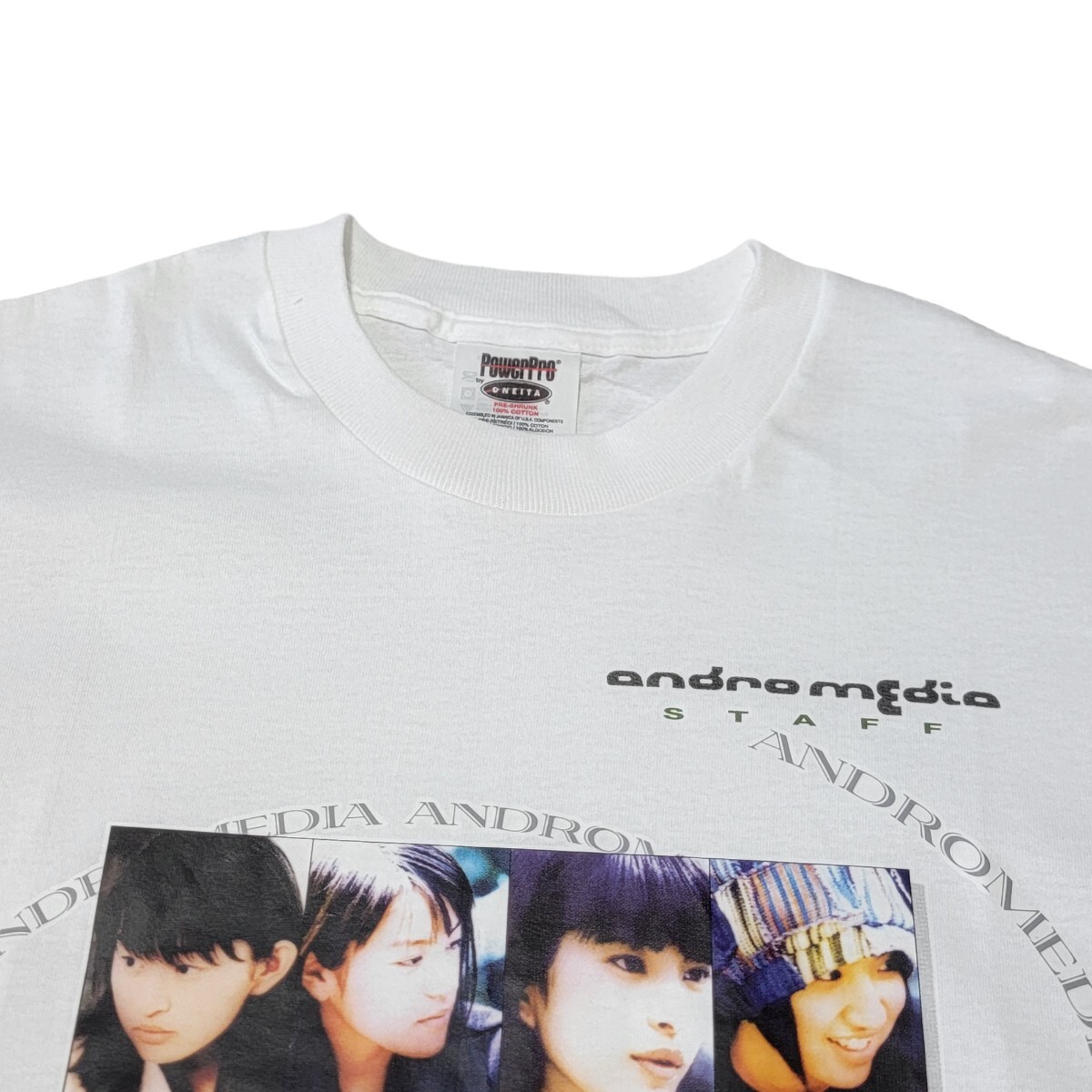 【未使用】1998年公開 非売品 スピード SPEED 映画andro media アンドロメディア Tシャツ M 白 公式懸賞 半袖