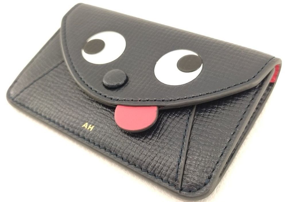 ANYA HINDMARCH コインケース ネイビー アニヤハインドマーチ◆3101/西伊場店_画像2