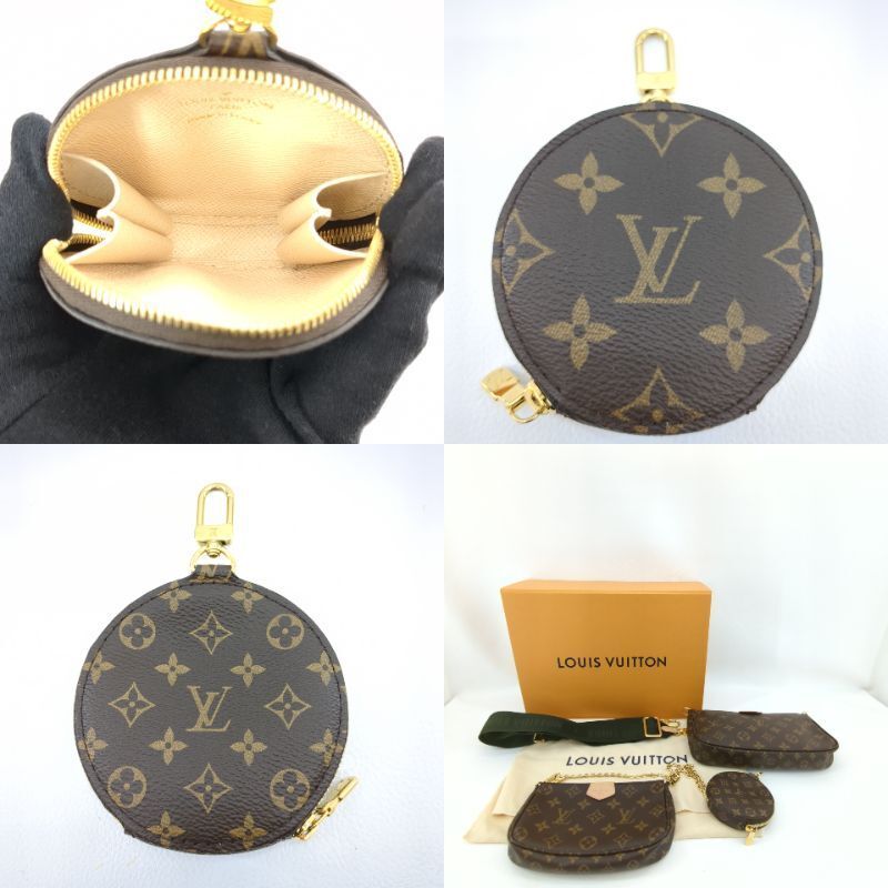 美品　ルイヴィトン　ショルダーポーチ　ミュルティポシェットアクセソワール　カーキ　M44813　LOUIS VUITTON　中古◆3111/藤枝インター店_画像9