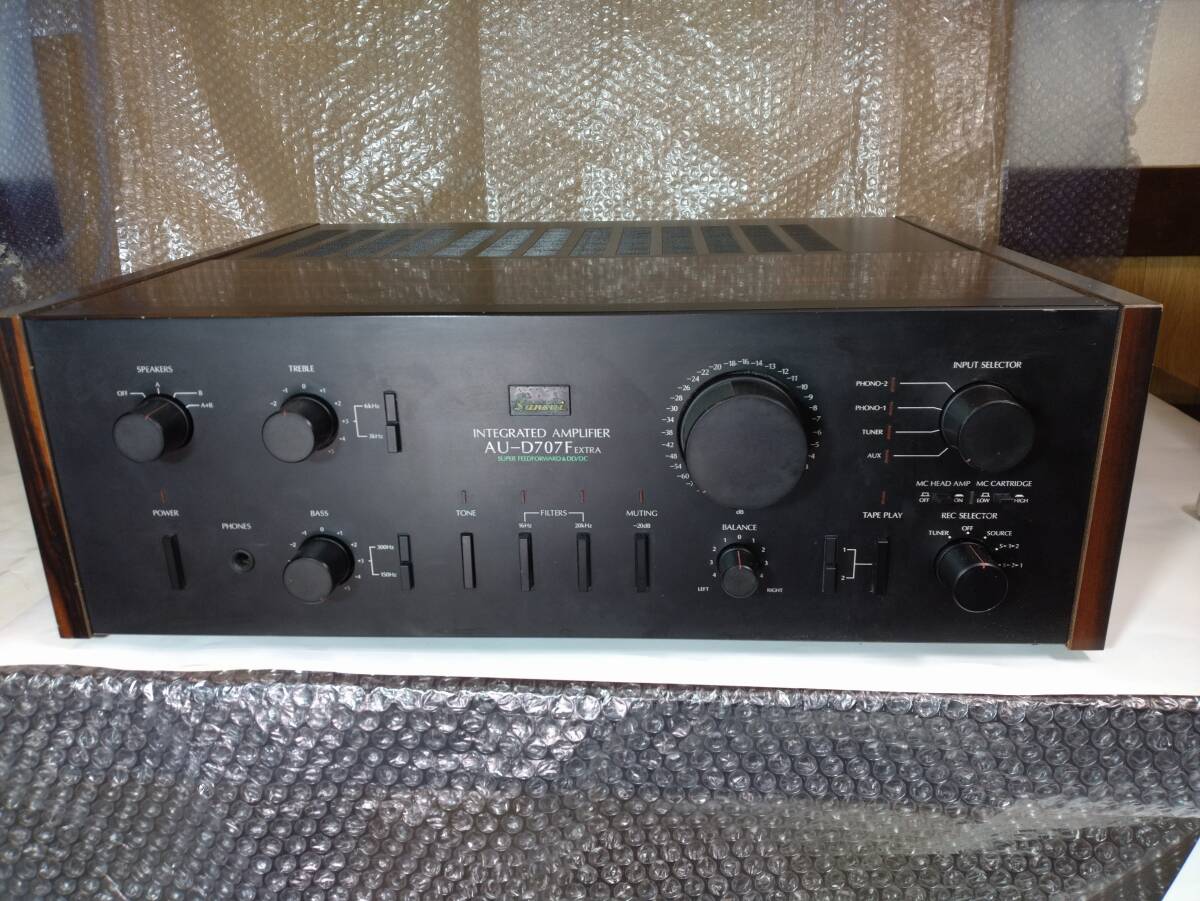 サンスイ　SANSUI プリメインアンプ　AU-D707F EXTRA 動作確認品。_画像1