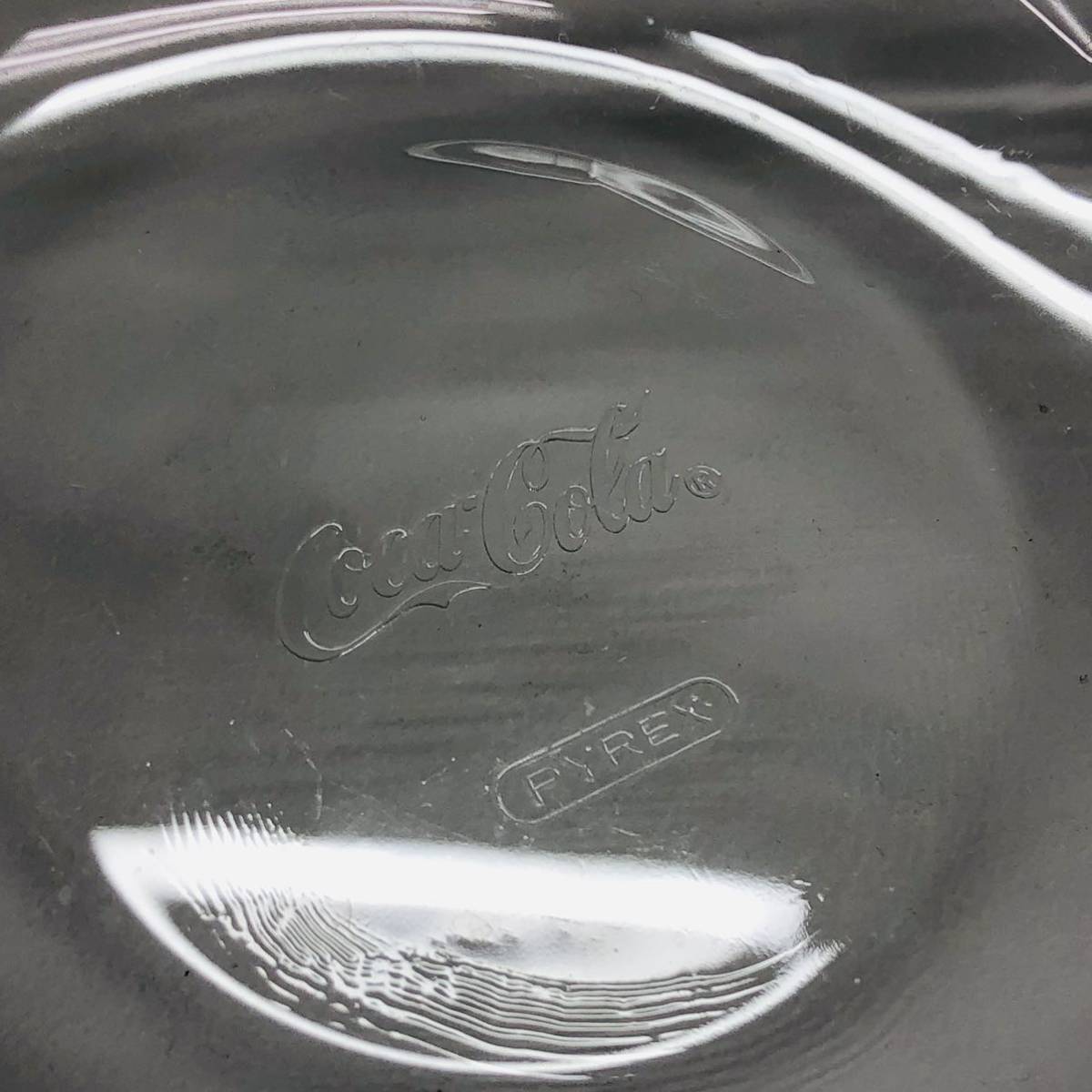 T■美品 Coca Cola コカコーラ PYREX パイレックス 深皿 まとめて 6点 セット 耐熱 ガラス製 食器 直径17.5×高さ15cm 保管品 当時物 _画像5