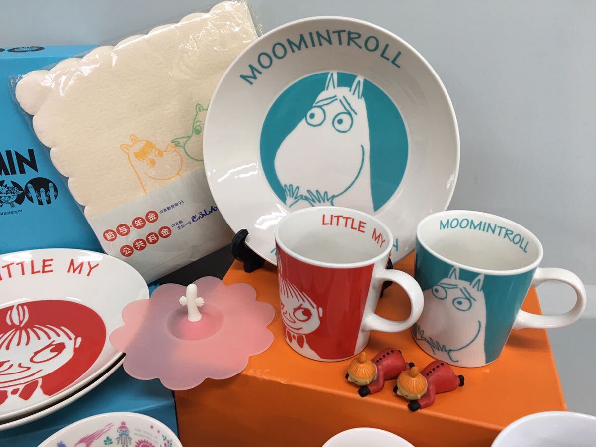 SU■ ムーミン グッズ まとめて 26点 セット お皿 プレート マグカップ グラス かばん ネクタイ 雑貨 MOOMIN ミィ スナフキン ニョロニョロの画像3