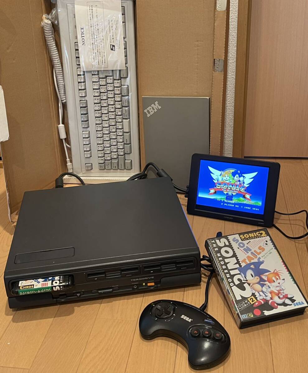 セガ テラドライブ モデル2 SEGA TERADRIVE MODEL-2 HTR-2001 オーバーホール品 動作確認済みですの画像1