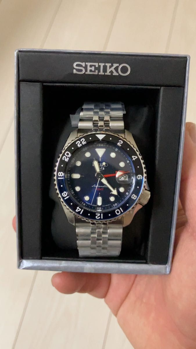 『新品未使用』説明文必見！GMT SBSC003 skx スポーツセイコー5 自動巻き ジュビリーブレス SEIKO 腕時計