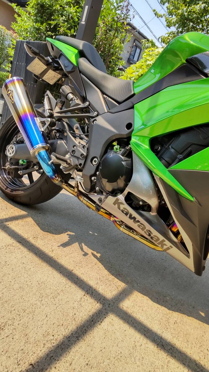 美品　Ninja1000 ニンジャ1000 Z1000 アールズギア ワイバン フルエキゾーストチタンマフラー JMCA認証品 車検対応 _画像2