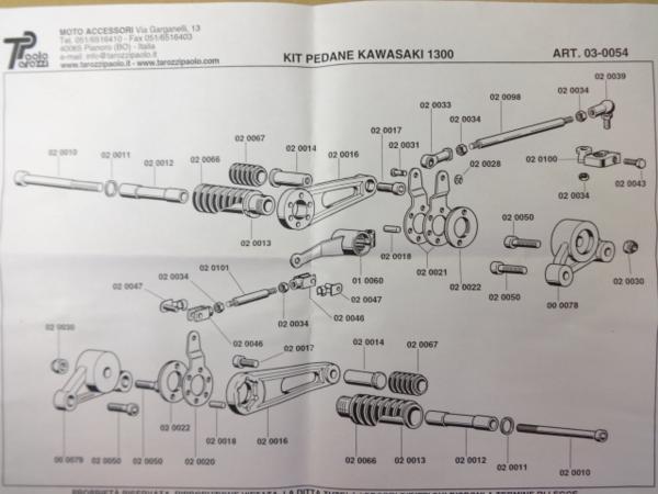 新品 KZ1300系用 タロッティ バックステップアルミ固定式 09-0054(1)”　R6.3_画像3