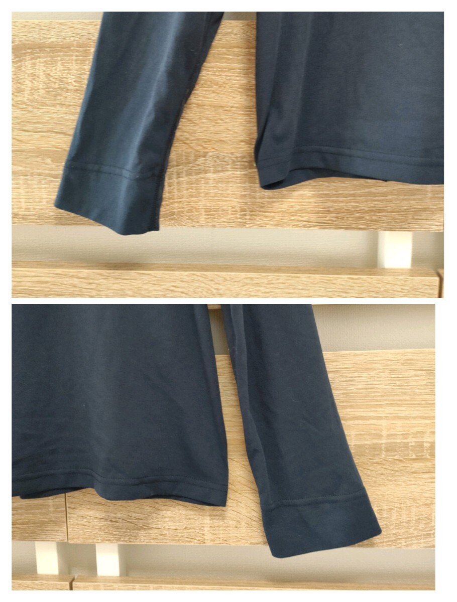 mont-bell（モンベル）ハーフジップシャツ XL ネイビー 美品（Ma196）STYLE # 11114125 紺インナーウェアロングスリーブ ■ネコポス発送の画像8