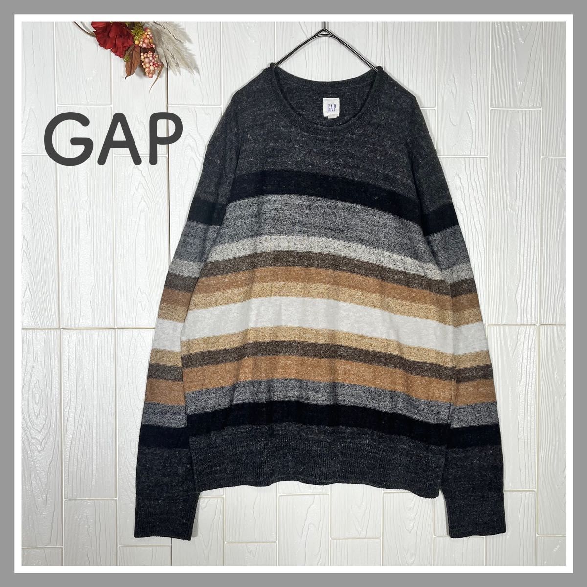 ★GAP★ ギャップ (L) マルチボーダー ニット