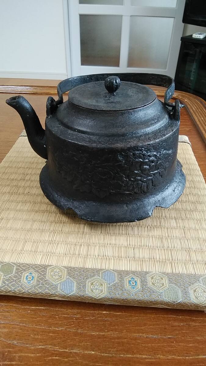 南部鉄瓶・南部盛岡・古鉄瓶・金清堂・南部鉄器・茶道具・茶器・古民具_画像1