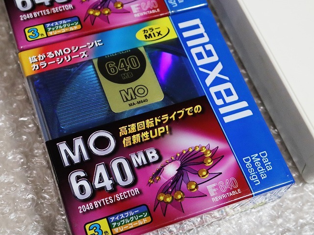 ■ Windows 10 使用可 USB 640MB MOドライブ オリンパス TURBO MO mini IV-S 640 新品メディア 6枚付きの画像2