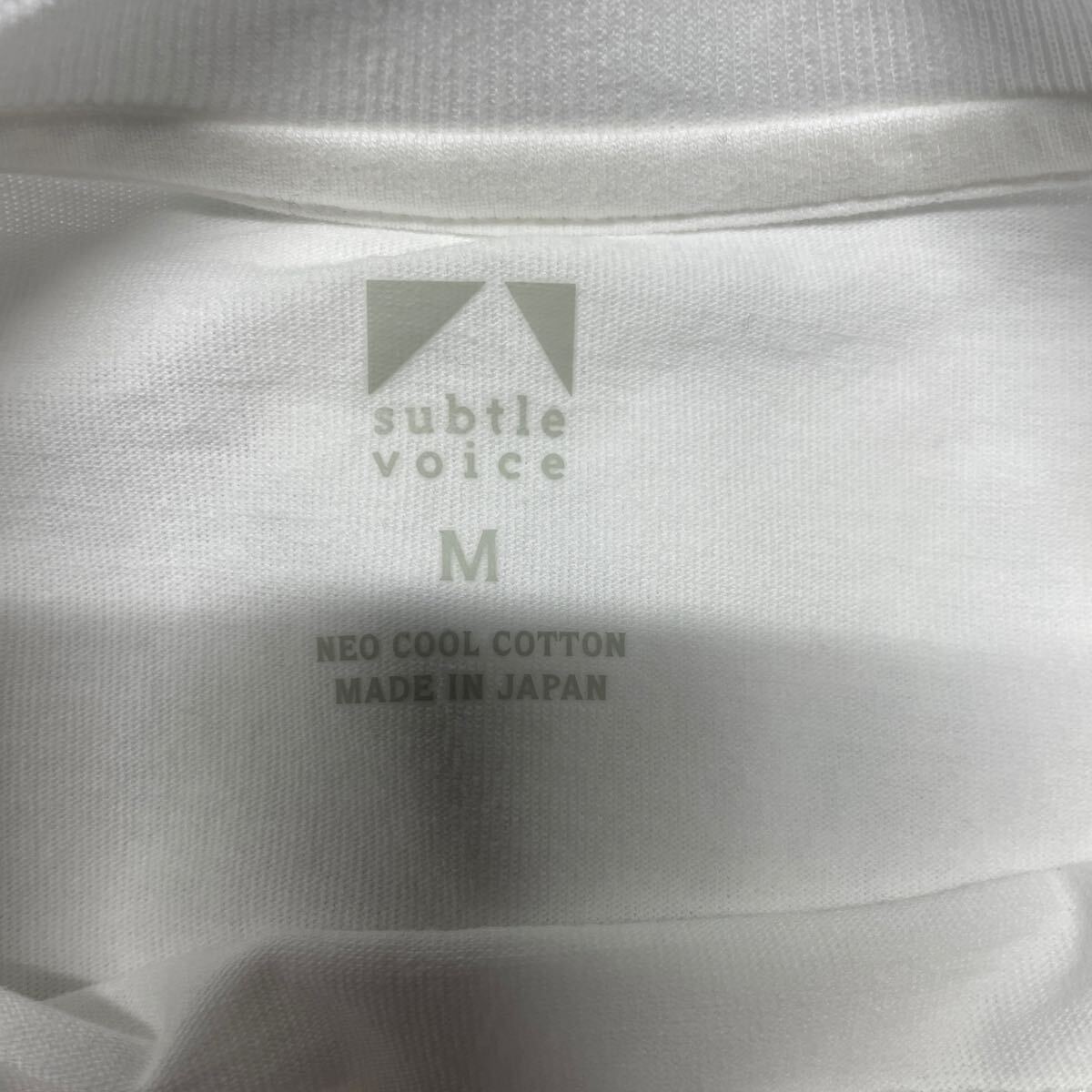 NA173-A51 subtle voice サトルボイス MT Cotton T-shirt Natural White ユニセックス Mサイズ アウトドア 未使用 展示 Tシャツ_画像3