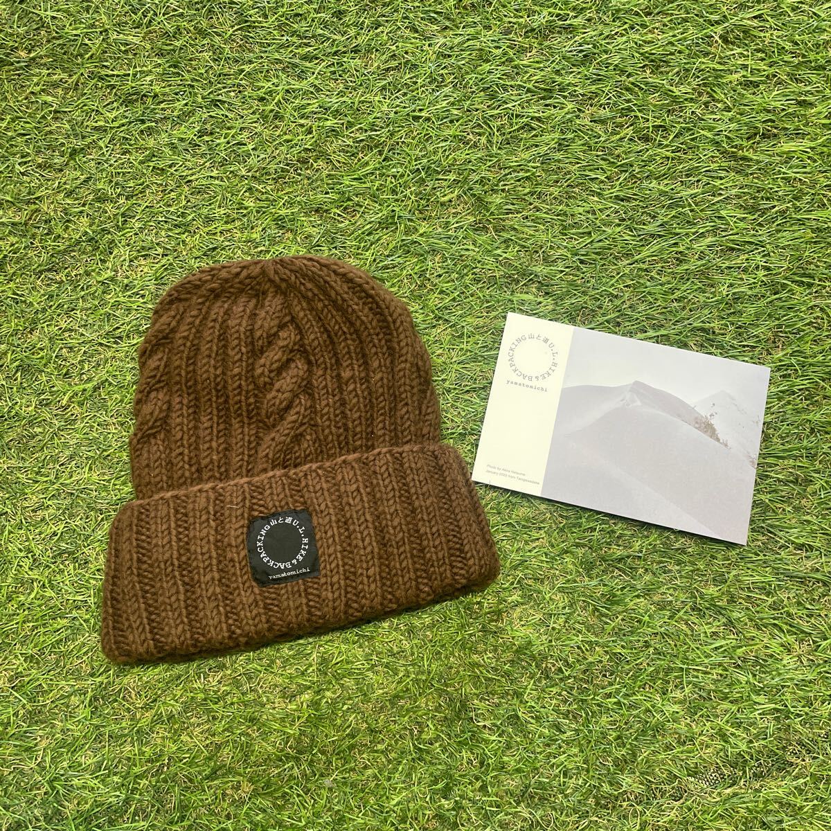 NA029-A36 yamatomici 山と道 Merino Knit Cap brown UNIRSEX S サイズ ニット帽 アウトドア 未使用 展示品 帽子の画像2