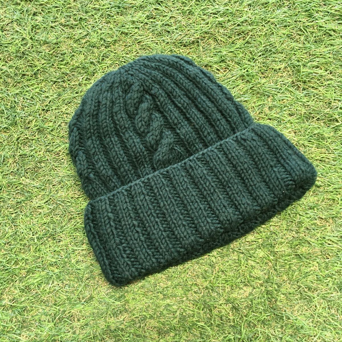 NA036-A36 yamatomici 山と道 Merino Knit Cap Deep Forest UNIRSEX S サイズ ニット帽 アウトドア 未使用 展示品 帽子_画像3