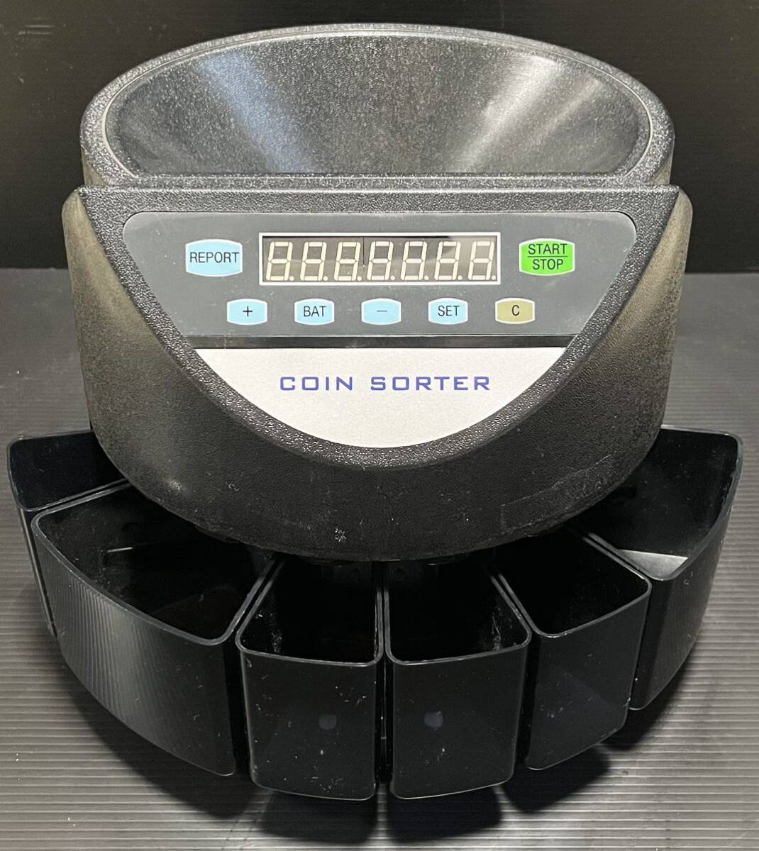 【極上美品★動作品】 COIN SORTER コインカウンター 硬貨計数機 ELECTRONIC COIN SORTER CG2 コインソーターの画像1