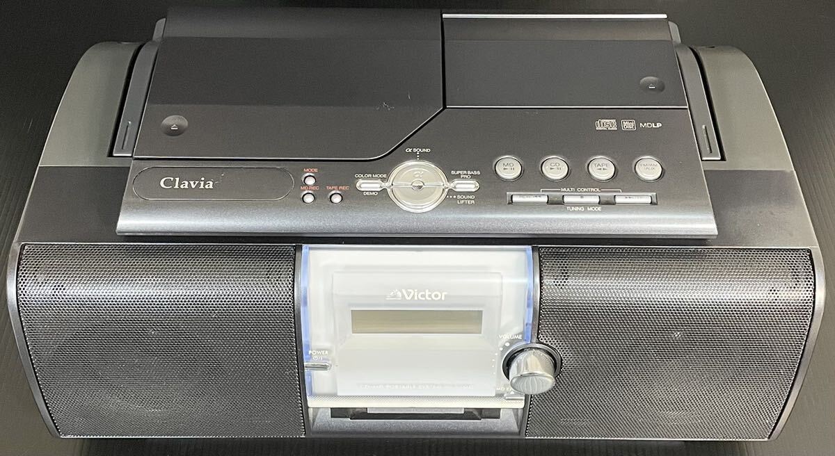 【極上美品★動作品】Victor ビクター JVCケンウッド RC-L1MD ラジカセ CD MD カセット RM-SRCL1MD TAPE ラジオ AM FM MDX-L1 兄弟機