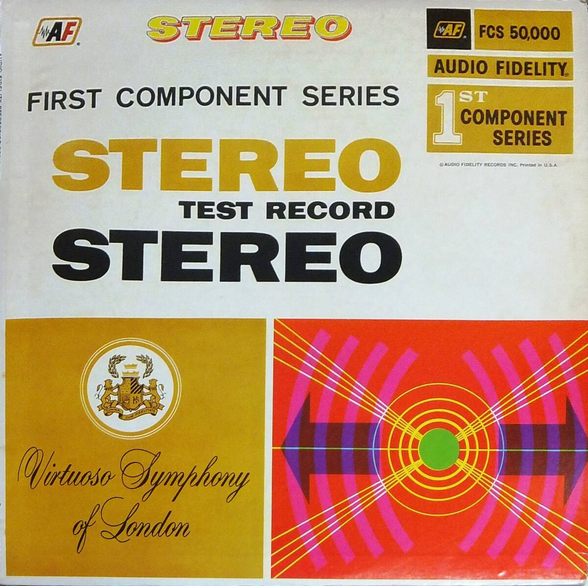 ◆LP US盤テストレコード Stereo Test Record AF☆FCS50000★1957_画像1