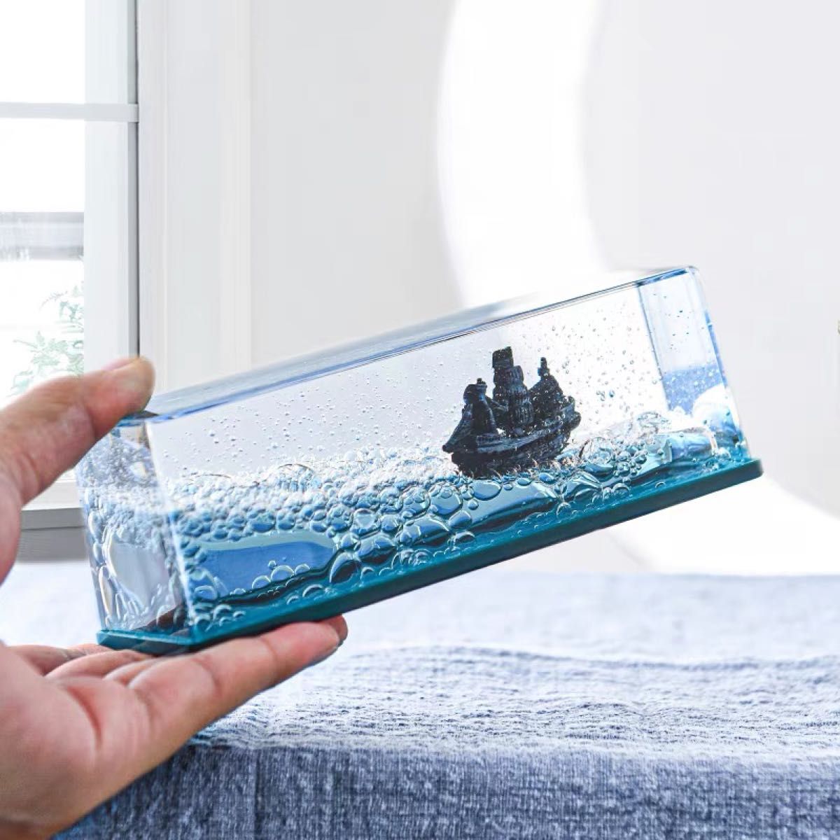 【ブラックパール号】不沈のボート船模型室内装飾リアルタッチ デスクトップの装飾品