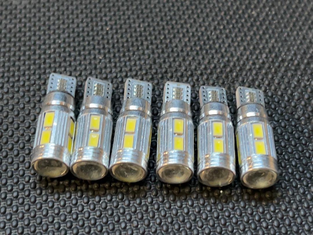 T10T16 5630smd 10連LEDプロジェクターレンズホワイト6個セットの画像2