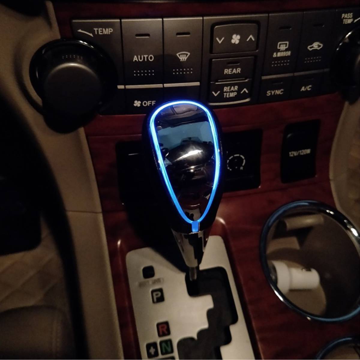車 シフター ノブ LED 汎用 内装 インテリア ドレスアップ カスタム アクセサリー_画像6