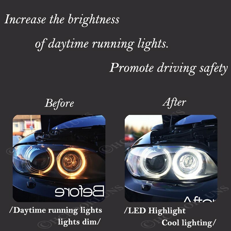 BMW 1 3 5 X Z シリーズ LED ヘッド ライト エンジェルアイ バルブ E92 E90 M3 E93 E 81 82 87 88 89 E60 E70 E71 外装 カスタム_画像3