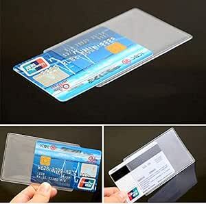 カードケース 20枚セット 横挿入 透明 薄型 軽量 防水 防塵 防磁 ビニール IDカードケース クレジットカードケース キャッ_画像6