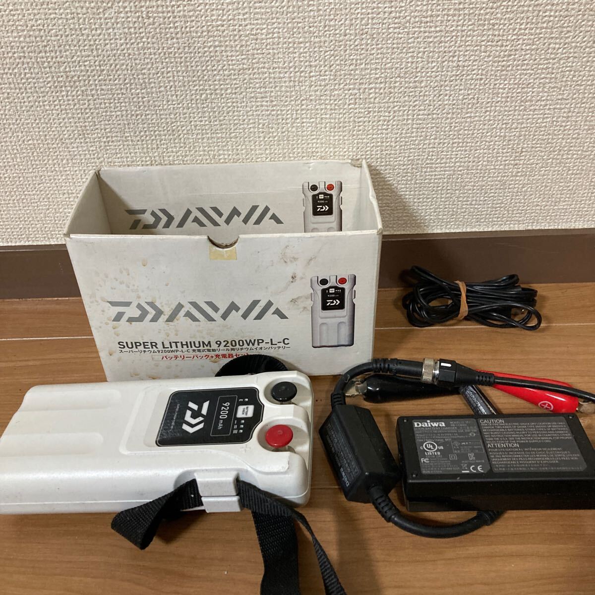 DAIWA ダイワ スーパーリチウム 9200WP-L 電動リール バッテリー ジャンク品★1円スタート_画像1