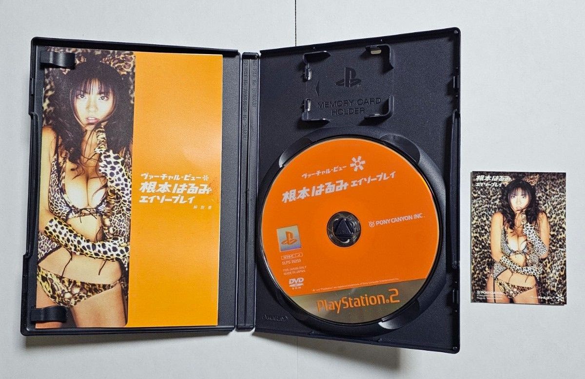 PS2 エイゾープレイ MEGUMI 根本はるみ ヴァーチャルビュー 映像作品 プレイステーション 限定品 コスチュームカード付